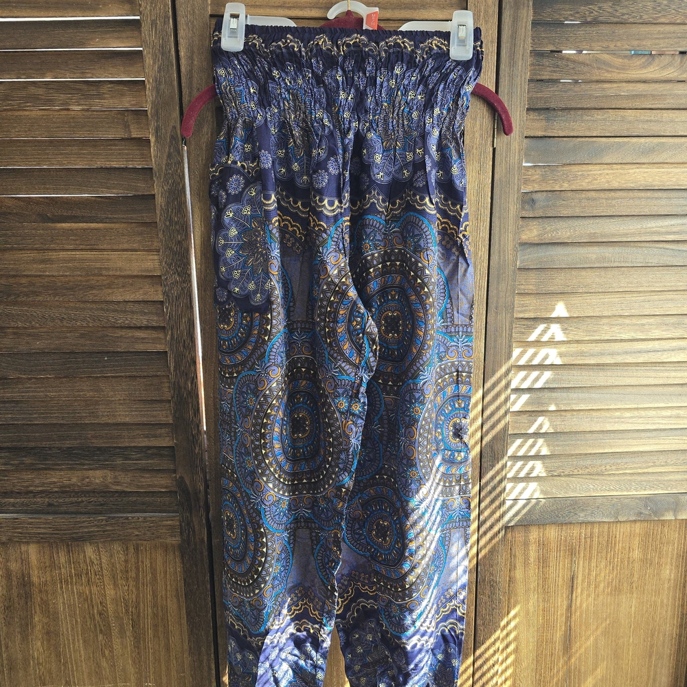 Bohemian Blue Paisley Women's Pants